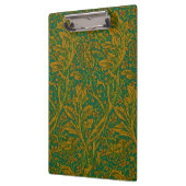 William Morris Arcadia Floral Pattern Green Golden Klemmbrett (Links)