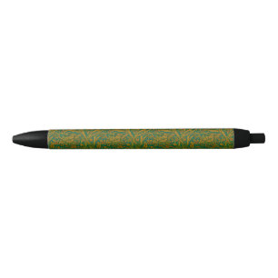 William Morris Arcadia Floral Pattern Green Golden Kugelschreiber