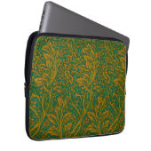 William Morris Arcadia Floral Pattern Green Golden Laptopschutzhülle (Vorne Rechts)