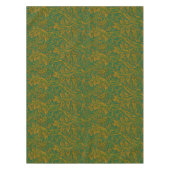 William Morris Arcadia Floral Pattern Green Golden Tischdecke (Vorderseite)