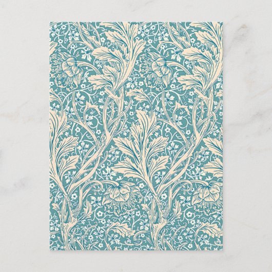 William Morris Arcadia Floral Pattern Postkarte (Vorderseite)