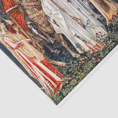 William Morris Arming & Abfahrt der Ritter  Seidenpapier (Ausschnitt)