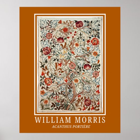 William Morris Art Acanthus Portière Poster (Vorne)