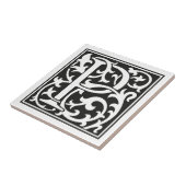 William Morris Art Anfangsbuchstabe P Fliese (Seite)