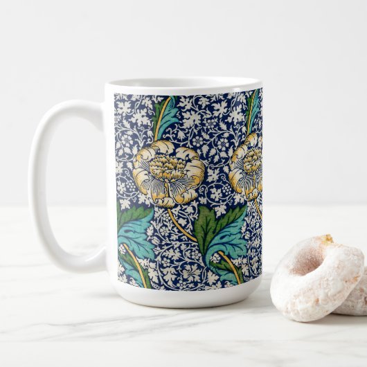 William Morris Art Blue Tasse (Mit Donut)
