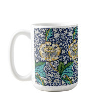 William Morris Art Blue Tasse