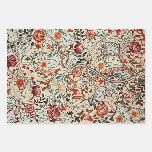 William Morris Art Blumenpapier Geschenkpapier Set (Vorderseite 2)
