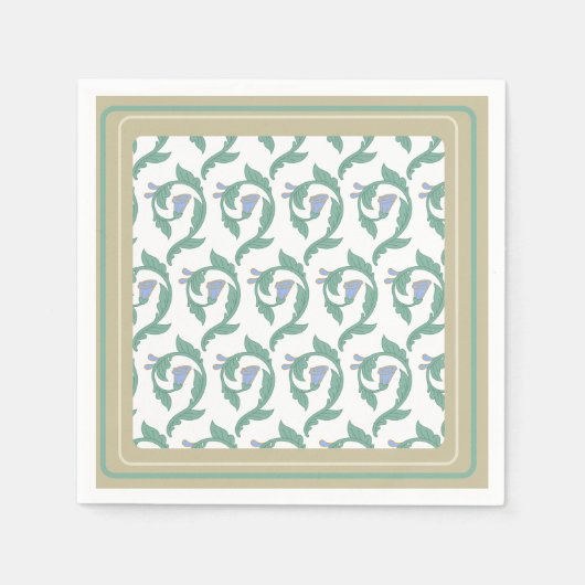 William Morris Art Deco Serviette (Vorderseite)