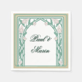 William Morris Art Deco Serviette (Vorderseite)