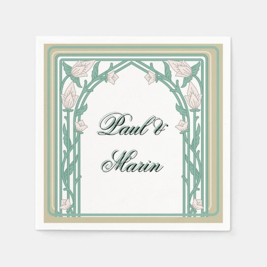 William Morris Art Deco Serviette (Vorderseite)