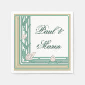 William Morris Art Deco Serviette (Vorderseite)