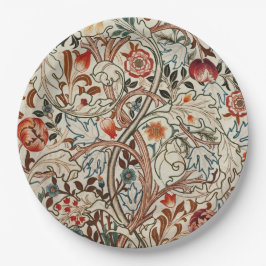 William Morris Art Design Blumenpapier-Teller Pappteller