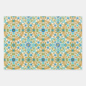 William Morris Art Design Packpapier blau Geschenkpapier Set (Vorderseite 2)