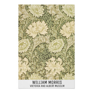 William Morris Art Floral Prints Exhibition Poster