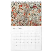 William Morris Art Grafik Walkalender Kalender (Feb 2027)
