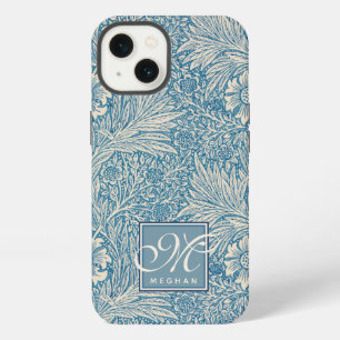 William Morris, Art Nouveau Blaue Ringelblume Mono iPhone 13 Hülle