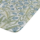 William Morris - Art Nouveau Blue Bellflowers Schneidebrett (Ecke)