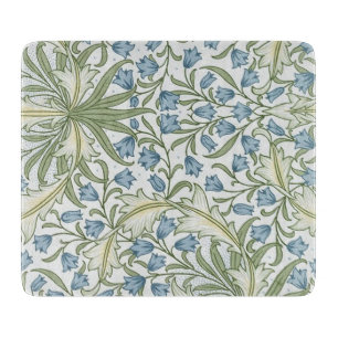 William Morris - Art Nouveau Blue Bellflowers Schneidebrett