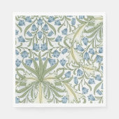William Morris - Art Nouveau Blue Bellflowers Serviette (Vorderseite)