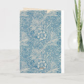 William Morris - Art Nouveau Blue Marigold Karte (Rückseite)