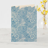 William Morris - Art Nouveau Blue Marigold Karte (Gelbe Blume)