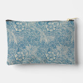 William Morris, Art Nouveau Blue Marigold Monogram Zubehörtasche (Rückseite)