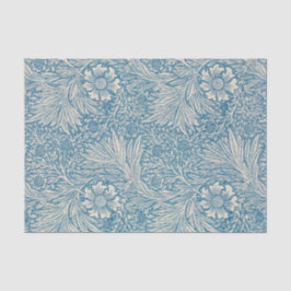 William Morris - Art Nouveau Blue Marigold Seidenpapier