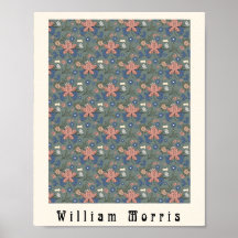William Morris Art Nouveau Blume Design Grün