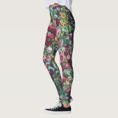 William Morris Art Nouveau Calico Chintz Pattern Leggings (Links)