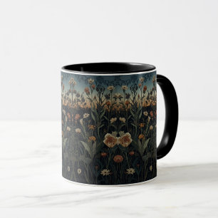 William Morris Art Nouveau dunkle Ästhetik floral Tasse