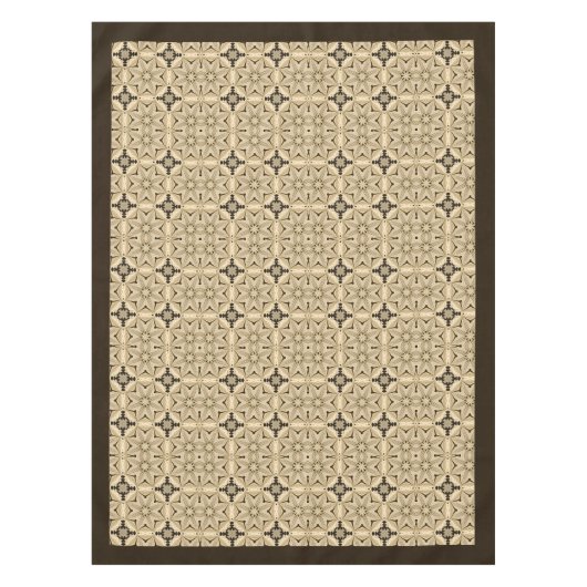 William Morris Art Nouveau Elfenbeinbraun neutral Tischdecke (Vorderseite)