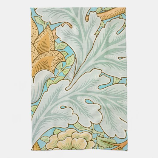 William Morris Art Nouveau floral and folioral Geschirrtuch (Vertikal)