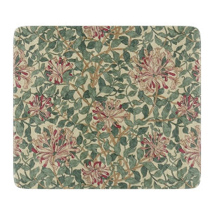 William Morris - Art Nouveau Geißblatt & Blätter Schneidebrett