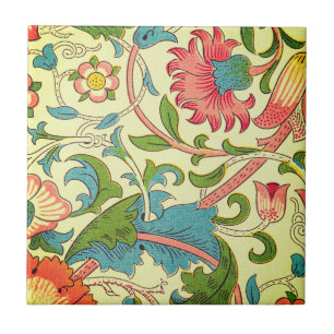 William * Morris Art Nouveau Green Blue Pink Fliese