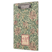 William Morris - Art Nouveau Honeysuckle & Blätter Klemmbrett (Links)