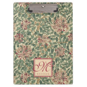 William Morris - Art Nouveau Honeysuckle & Blätter Klemmbrett (Vorderseite)