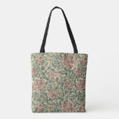William Morris - Art Nouveau Honeysuckle & Blätter Tasche (Rückseite)