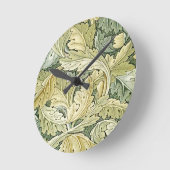 William Morris, Art nouveau, original, Agathus,wal Runde Wanduhr (Winkel)