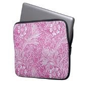 William Morris - Art Nouveau Pink Marigold Laptopschutzhülle (Vorderseite Links)