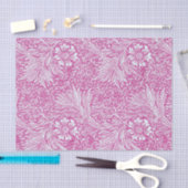 William Morris - Art Nouveau Pink Marigold Seidenpapier (Handwerk)