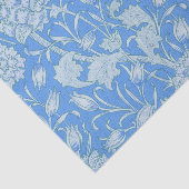 William Morris - Art Nouveau Wild Tulips - Blau Seidenpapier (Ausschnitt)
