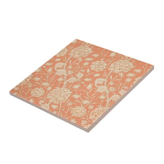 William Morris - Art Nouveau Wild Tulips Fliese (Seite)