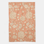 William Morris - Art Nouveau Wild Tulips - Peach Geschirrtuch (Vertikal)