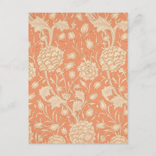 William Morris - Art Nouveau Wild Tulips - Peach Postkarte