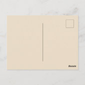 William Morris - Art Nouveau Wild Tulips - Peach Postkarte (Rückseite)