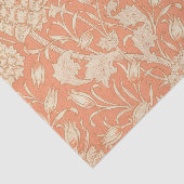 William Morris - Art Nouveau Wild Tulips - Peach Seidenpapier (Ausschnitt)