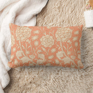 William Morris - Art Nouveau Wilde Tulpen - Pfirsi Lendenkissen
