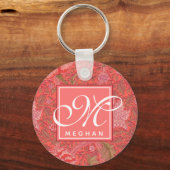 William Morris - Art Nouveau Windrush Mit Monogram Schlüsselanhänger (Vorderseite)