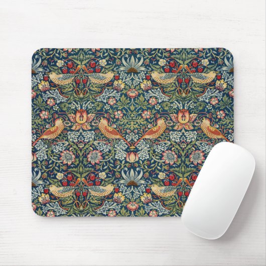 William Morris Art Strawberry Thief Mousepad (Mit Mouse)
