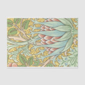 William Morris Artichoke Botanisches Muster Review Seidenpapier (Vorderseite)